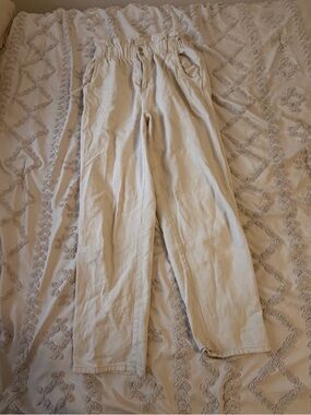 H&M Beige Casual Paperbag Waist Women’s Pants